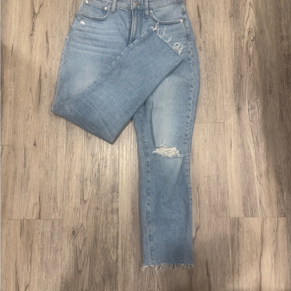 Classic Blue Distressed Women's Jeans